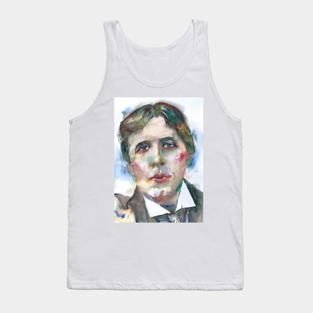 OSCAR WILDE watercolor portrait .7 Tank Top by lautir